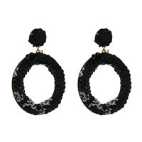 Alloy Fashion Geometric Earring  (black) Nhjj4906-black main image 1