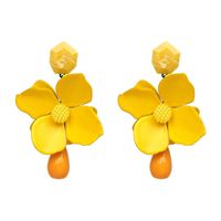 Alloy Fashion Flowers Earring  (red) Nhjj4845-red main image 3