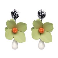 Alloy Fashion Flowers Earring  (red) Nhjj4845-red main image 4