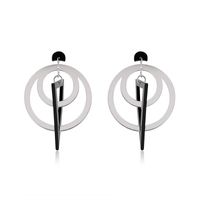 Acrylic Fashion Geometric Earring  (61179427a Alloy Black) Nhlp1005-61179427a-alloy-black main image 1