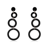 Acrylic Fashion Geometric Earring  (black) Nhlp1006-black main image 1