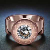 Titanium&stainless Steel Fashion Geometric Ring  (garnet-6) Nhhf0616-garnet-6 main image 48