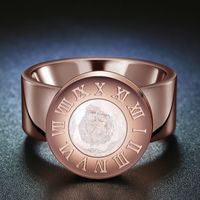Titanium&stainless Steel Fashion Geometric Ring  (garnet-6) Nhhf0616-garnet-6 main image 62