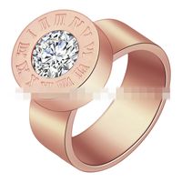 Titanium&stainless Steel Fashion Geometric Ring  (garnet-6) Nhhf0616-garnet-6 main image 33