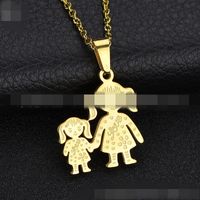 Außenhandel Heißer Verkauf Schmuck Family Necklace Familien Mitglieder Halskette Titan Stahl Anhänger Geschenk main image 4