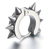 Titanium&stainless Steel Fashion Geometric Earring  (black) Nhhf0722-black main image 4
