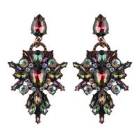 Occident And The United States Alloy Rhinestone Earring (blue And Yellow)  Nhjq7650 main image 3