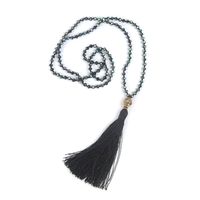 Collier Micro Billes De Verre Bohème Gland Tête De Bouddha Pendentif Vintage Bijoux Mode Européenne Et Américaine main image 18