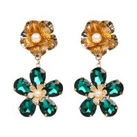 Imitated Crystal&cz Fashion Flowers Earring  (red) Nhjj4939-red main image 3
