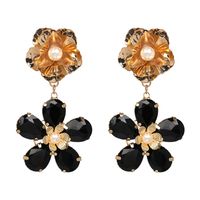 Imitated Crystal&cz Fashion Flowers Earring  (red) Nhjj4939-red main image 5