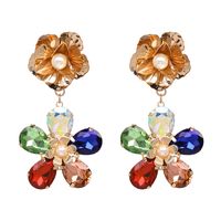 Imitated Crystal&cz Fashion Flowers Earring  (red) Nhjj4939-red main image 8