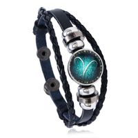 Leather Fashion Geometric Bracelet  (aries) Nhpk2048-aries main image 1