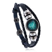 Leather Fashion Geometric Bracelet  (aries) Nhpk2048-aries main image 6