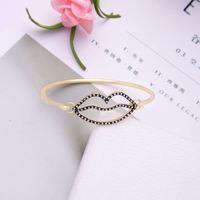 Alloy Fashion Geometric Bracelet  (red Rhinestone-1) Nhqd5406-red-rhinestone-1 main image 3