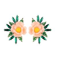 Fabrik Direkt Verkauf In Japan Und Südkorea Sommer Neue Produkte Neue Mode Einfache Harz Blumen Ohrringe Koreanische Version Einfache All-match-modelle main image 3