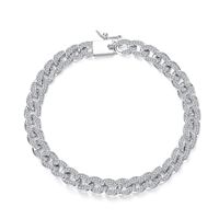 Alloy Fashion Geometric Bracelet  (platinum 17cm Thin Section) Nhtm0233-platinum-17cm-thin-section main image 2