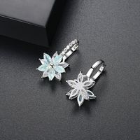 Copper Korea Geometric Earring  (sky Blue-05e12) Nhtm0234-sky-blue-05e12 main image 1