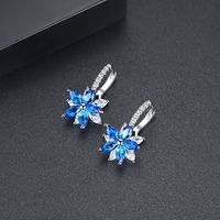 Copper Korea Geometric Earring  (sky Blue-05e12) Nhtm0234-sky-blue-05e12 main image 4