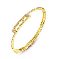 Alloy Korea Geometric Bracelet  (platinum-16c06) Nhtm0305-platinum-16c06 main image 3