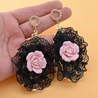 Alloy Vintage Flowers Earring  (alloy) Nhnt0587-alloy main image 1