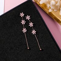 Alloy Korea Flowers Earring  (k8301 Pink) Nhms0832-k8301-pink main image 6