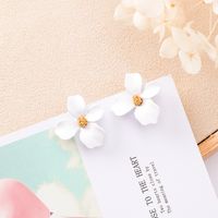 Flower Plating Alloy No Inlaid Earrings main image 5