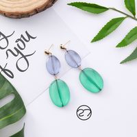 Coréenne Style Cool Tous-match Vert Mori Boucles D'oreilles Longue Élégante Boucles D'oreilles Rétro Froid Gland Boucles D'oreilles Pour Les Femmes main image 6