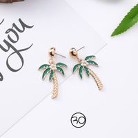 Coréenne Style Cool Tous-match Vert Mori Boucles D'oreilles Longue Élégante Boucles D'oreilles Rétro Froid Gland Boucles D'oreilles Pour Les Femmes main image 9