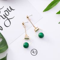 Coréenne Style Cool Tous-match Vert Mori Boucles D'oreilles Longue Élégante Boucles D'oreilles Rétro Froid Gland Boucles D'oreilles Pour Les Femmes main image 10