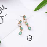 Coréenne Style Cool Tous-match Vert Mori Boucles D'oreilles Longue Élégante Boucles D'oreilles Rétro Froid Gland Boucles D'oreilles Pour Les Femmes main image 21