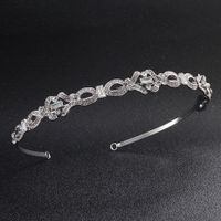 Imitated Crystal&cz Fashion Geometric Hair Accessories  (alloy) Nhhs0453-alloy main image 2
