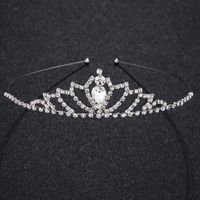 Vente Chaude Classique Enfants De Couronne Européenne Et Américaine Simple Strass Bandeau Banquet Coiffe Gâteau D'anniversaire Couronne Décoration main image 1