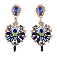 Occident And The United States Alloy Rhinestone Earring (blue Color)  Nhjq8207 main image 2