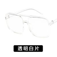 2018 Nouvelle Mode Transparent Plaine Lunettes Vintage Grande Place Jante Lunettes Cadre À La Mode Lunettes Lunettes main image 3