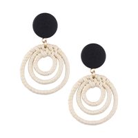 Alloy Fashion Geometric Earring  (black) Nhjq10558-black main image 2