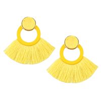 Acrylic Fashion Tassel Earring  (yellow) Nhjq10580-yellow main image 1