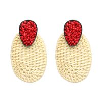 Alloy Fashion Geometric Earring  (red) Nhjj5011-red main image 2