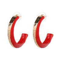 Alloy Simple Geometric Earring  (red) Nhjj5017-red main image 2