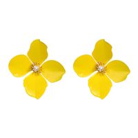 Alloy Fashion Flowers Earring  (red) Nhjj5021-red main image 3