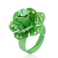 Alloy Korea Flowers Ring  (red) Nhkq1812-red main image 4