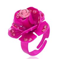 Alloy Korea Flowers Ring  (red) Nhkq1812-red main image 8