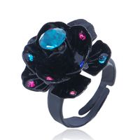 Alloy Korea Flowers Ring  (red) Nhkq1812-red main image 10