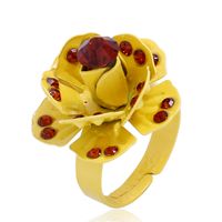 Alloy Korea Flowers Ring  (red) Nhkq1812-red main image 11