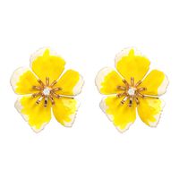 Alloy Fashion Flowers Earring  (red) Nhjj5030-red main image 3
