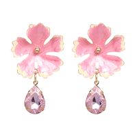 Alloy Fashion Flowers Earring  (red) Nhjj5034-red main image 6