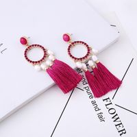 Alloy Fashion Tassel Earring  (red-1) Nhqd5479-red-1 main image 1
