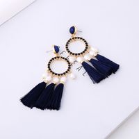 Alloy Fashion Tassel Earring  (red-1) Nhqd5479-red-1 main image 3