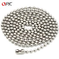 Lieferung Einkettiger Koreanischer Schmuck Großhandel Titan Stahl Perlen Kette Mit Ketten 2.4 Und 2.0 Paar Modelle main image 1