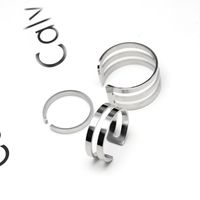 Titanium&stainless Steel Fashion Geometric Ring  (one Layer Of Steel) Nhok0101-one-layer-of-steel main image 1