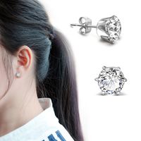Titanium&stainless Steel Korea Geometric Earring  (steel Earrings) Nhok0151-steel-earrings main image 1
